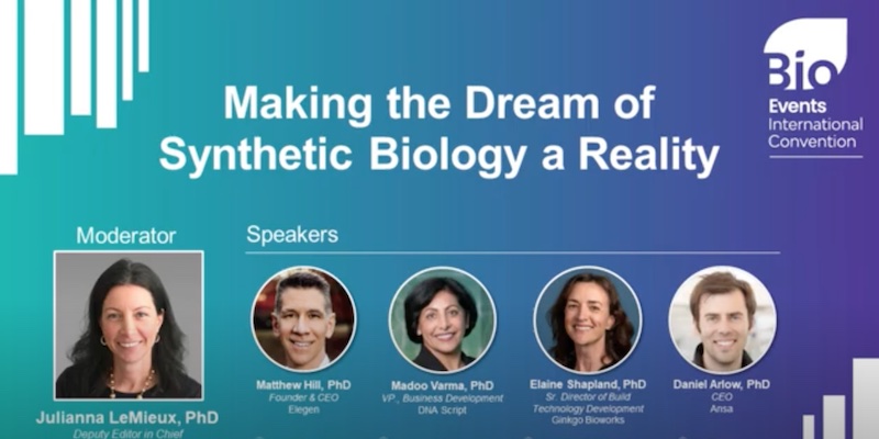 Matthew Hill, Making The Dream Of Synthetic Biology A Reality, Panel Discussion at BIO2023