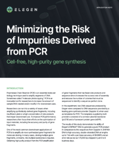 Application Note: Minimizing the Risk of Impurities Derived from PCR